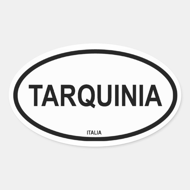 TARQUINIA OVAL STICKER (Front)