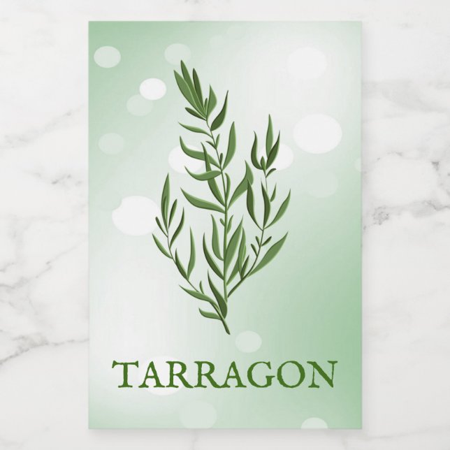 Tarragon Herbs Label (Single Label)