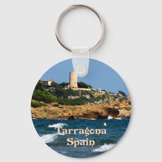 Tarragona, Spain, picturesque Key Ring (Front)