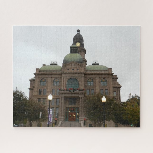Tarrant County Courthouse Southwest Side N Houston Jigsaw Puzzle (Horizontal)
