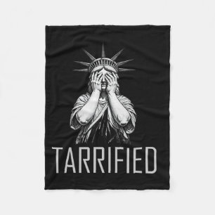 Tarrified For The American Economy - Anti-tariff A Fleece Blanket