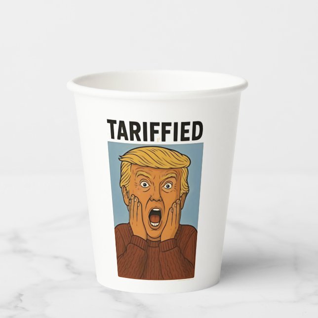 Tarrified Resist I Stand With Penguins  Paper Cups (Front)