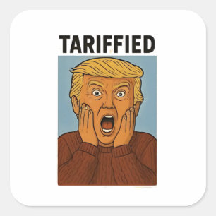 Tarrified Resist I Stand With Penguins  Square Sticker