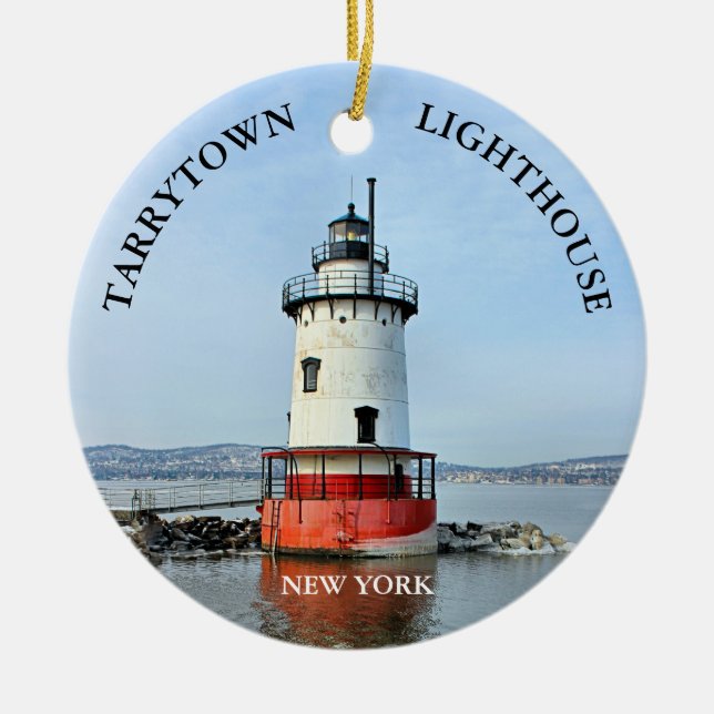 Tarrytown Lighthouse, New York Ornament (Front)