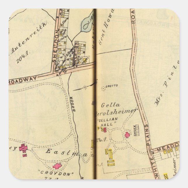 Tarrytown, New York 2 Square Sticker (Front)