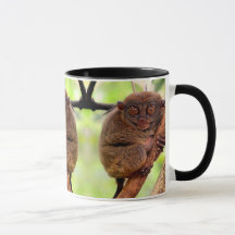 Tarsier Black Handle Mug
