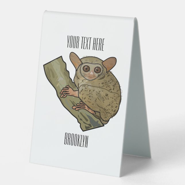 Tarsier cartoon illustration (Front)