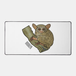 Tarsier cartoon illustration  desk mat