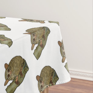 Tarsier cartoon illustration tablecloth