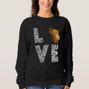 Tarsier Love Leopard Philippine Animal Tarsier Mon Sweatshirt