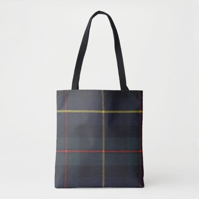 Tartan All-Over-Print Tote Bag, Medium (Front)