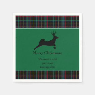 Tartan and Reindeer Napkin
