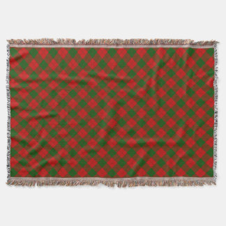 Tartan Areskyn Erskine Red Green Stripes Throw Blanket