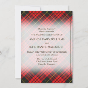 Tartan Beauty Clan MacQueen Scottish Plaid