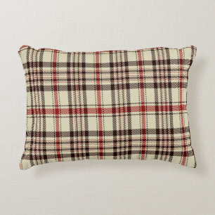 Tartan Brown Decorative Cushion