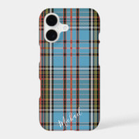 Tartan Clan Anderson Plaid Light Blue Check