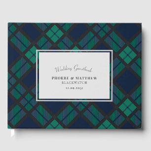 Tartan Clan Black Watch Wedding Guest Book