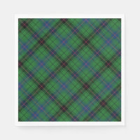 Tartan Clan Davidson Green Chequered Pattern