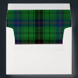 Tartan Clan Davidson Plaid Green Black Blue Envelope<br><div class="desc">The rustic green tartan pattern evokes the cosy spirit of the season,  making it ideal for Christmas,  New Year's,  and all your winter celebrations.</div>