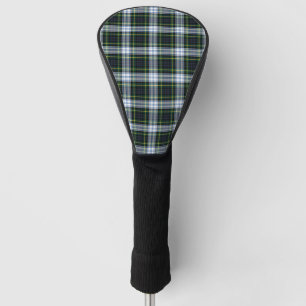 Tartan Clan Gordon Plaid White Green Chequered Golf Head Cover