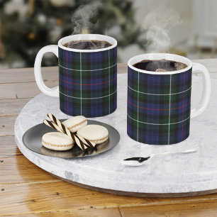 Tartan Clan MacKenzie Plaid Green Black Check Coffee Mug