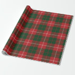 Tartan Clan MacKinnon Plaid Red Green Check Wrapping Paper<br><div class="desc">Complete your gifting needs with this cute plaid clan MacKinnon tartan pattern wrapping paper for any special occasion including birthdays,  anniversaries,  holidays</div>