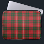 Tartan Clan MacKinnon Plaid Red Green Chequered Laptop Sleeve<br><div class="desc">Clan MacKinnon tartan red, white, and green chequered design laptop sleeve for anyone who loves classic and elegant covers for their accessories. Give your laptop somewhere comfortable to lay down and help reduce scratches. Available in 10", 13", and 15" sizes and makes a perfect gift for our tech-obsessed family, friends,...</div>