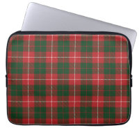 Tartan Clan MacKinnon Plaid Red Green Chequered