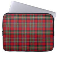 Tartan Clan Stewart Plaid Red Blue Green Chequered