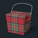 Tartan Clan Stewart Plaid Red Green Check Party Favour Box<br><div class="desc">Complete your gifting needs with this cute plaid clan Stewart tartan pattern favour box for any special occasion including birthdays,  anniversaries,  holidays</div>