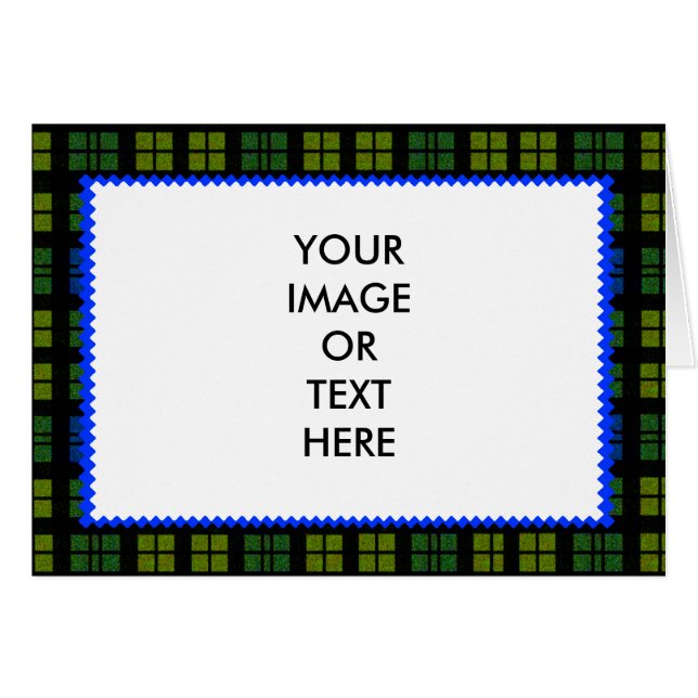Tartan Colours 1 The MUSEUM Zazzle Gifts Template (Front Horizontal)