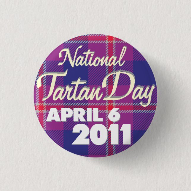 Tartan Day 2011: Mini 3 Cm Round Badge (Front)