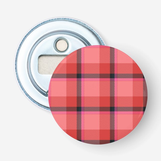 Tartan Design Bottle Opener (Front)