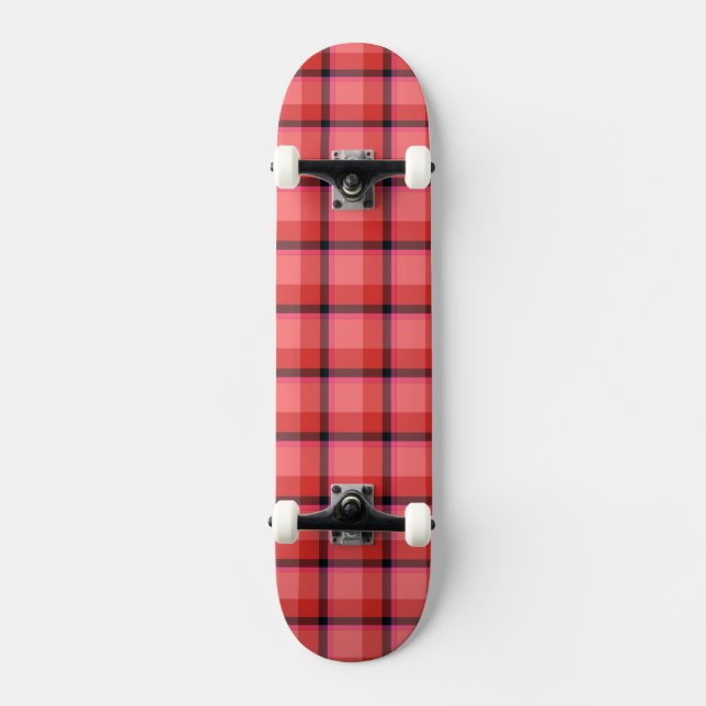 Tartan Design Skateboard (Front)
