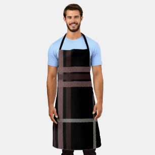 Tartan Detail Pattern Apron