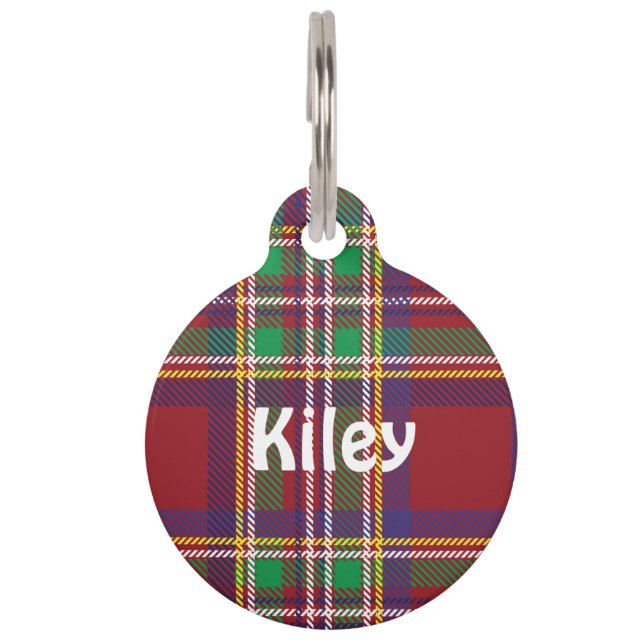 Tartan dog tag (Front)