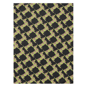 Tartan-Doxie-Green Tablecloth