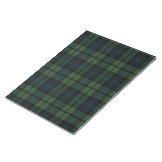 Tartan Fabric 11" x 8.5" Notepad - 40 pages (Angled)