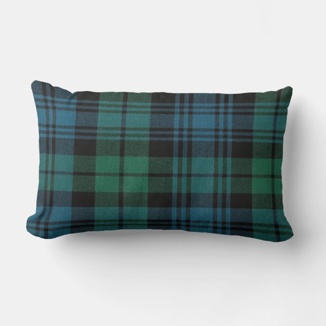 Tartan Fabric Lumbar Pillow 13" x 21" (Front)