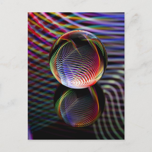 Tartan Glass Ball Postcard (Front)