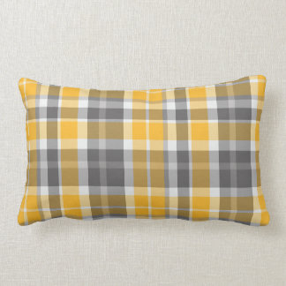 Tartan gold Lumbar Throw Lumbar Cushion