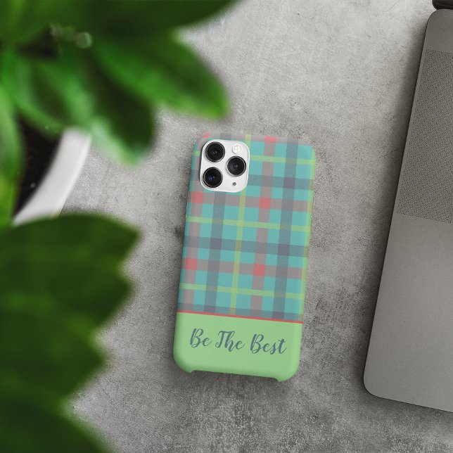 Tartan green-yellow iPhone Case (Tartan green-yellow iPhone Case
)