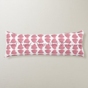 Tartan Hearts Body Cushion