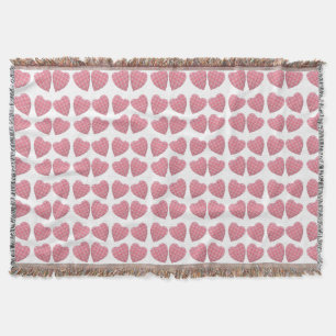Tartan Hearts Throw Blanket