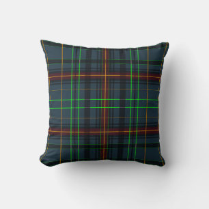 Tartan in blue, orange, green... cushion