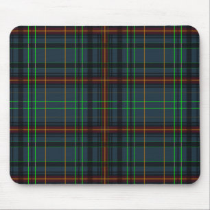Tartan in blue, orange, green... mouse pad