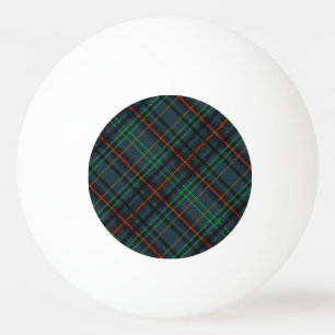 Tartan in blue, orange, green... ping pong ball