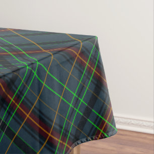 Tartan in blue, orange, green... tablecloth