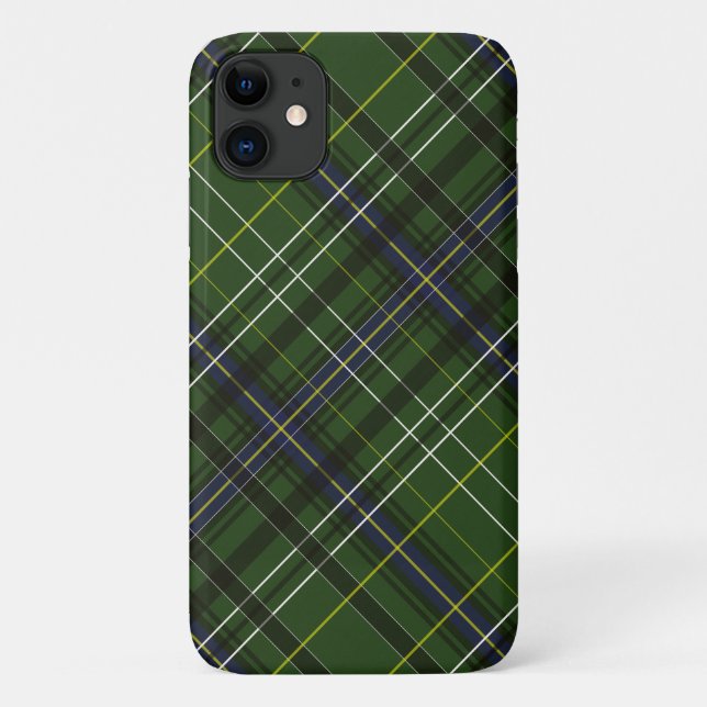 Tartan in green Case-Mate iPhone case (Back)
