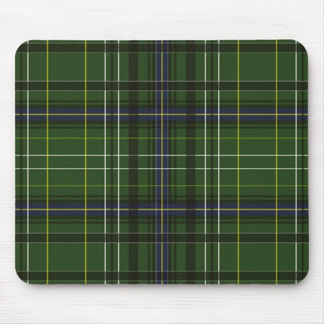 Tartan in green mouse pad (Front)